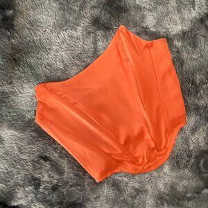 Luvbug Pointed Corset Top - Mandarin